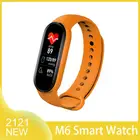 Умные часы M6 Band для мужчин и женщин, спортивный браслет с пульсометром для Apple, Huawei, Xiaomi Mi, 1 шт.