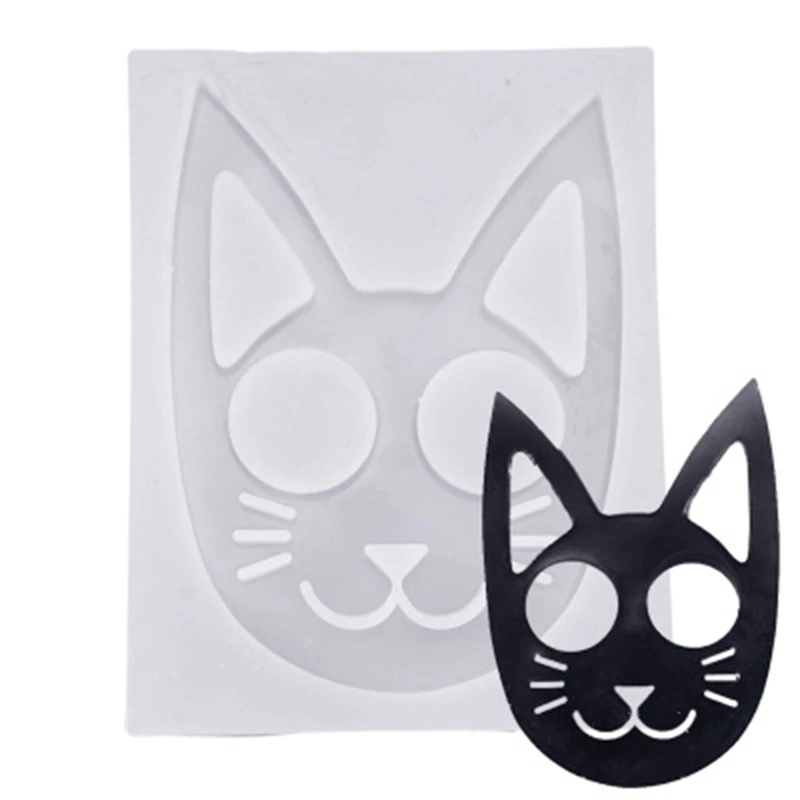 

Блестящая Защитная форма для ключей с котом, силиконовая форма для самостоятельного изготовления подвесок, инструмент для изготовления юв...