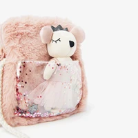 childrens bags childrens spring and summer new products mouse plush small shoulder bag coin purse