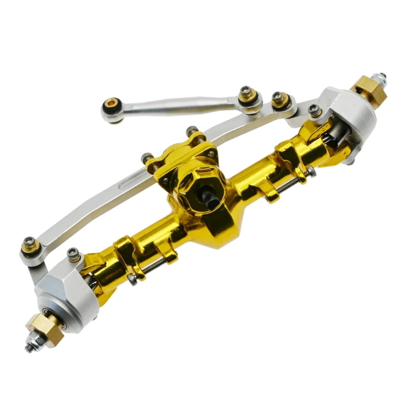 

RC Metal Accessories Aluminum Alloy Front Rear Axles with Back Cover for Axial SCX24 Durable DIY Replacement Parts