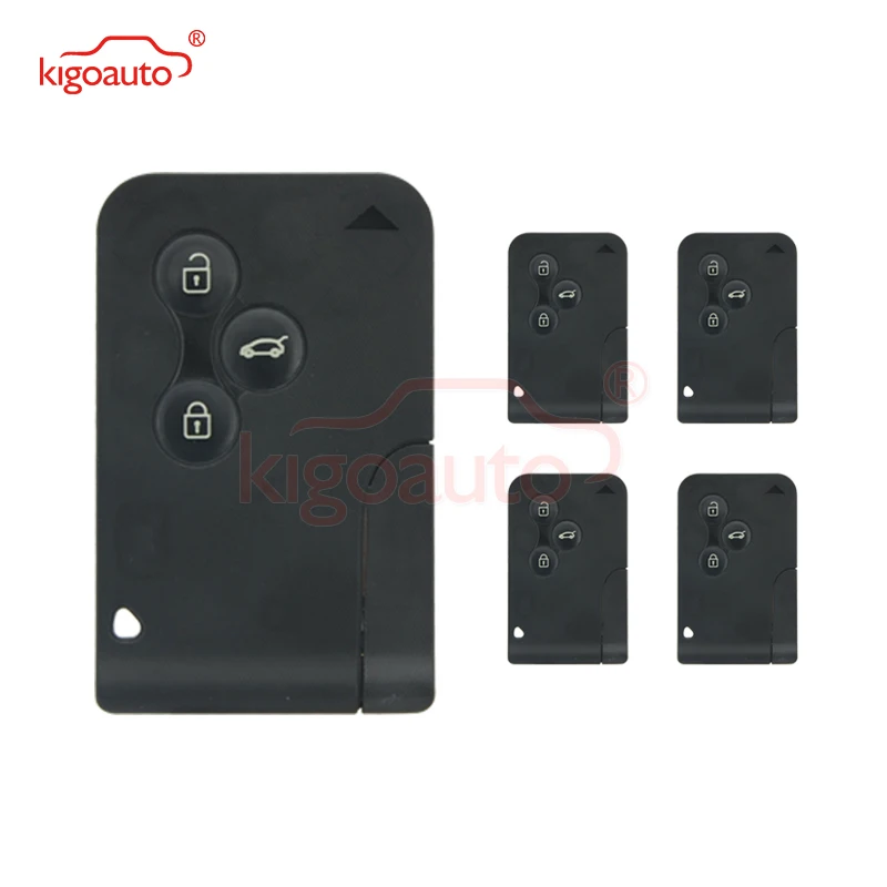 Kigoauto 5 шт. 434 МГц PCF7947 чип ID46 3 кнопки для Renault Megane 2 II smart remote Key card|Ключ от авто| |