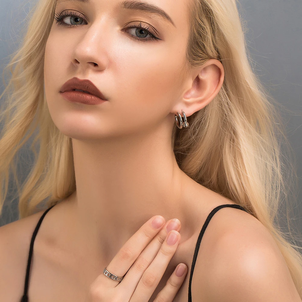 SUPERWEAR серьги из титановой стали серебро розовое желтое золото цвет маленькая серьга-кольцо для женщин роскошный бренд Модные ювелирные изделия