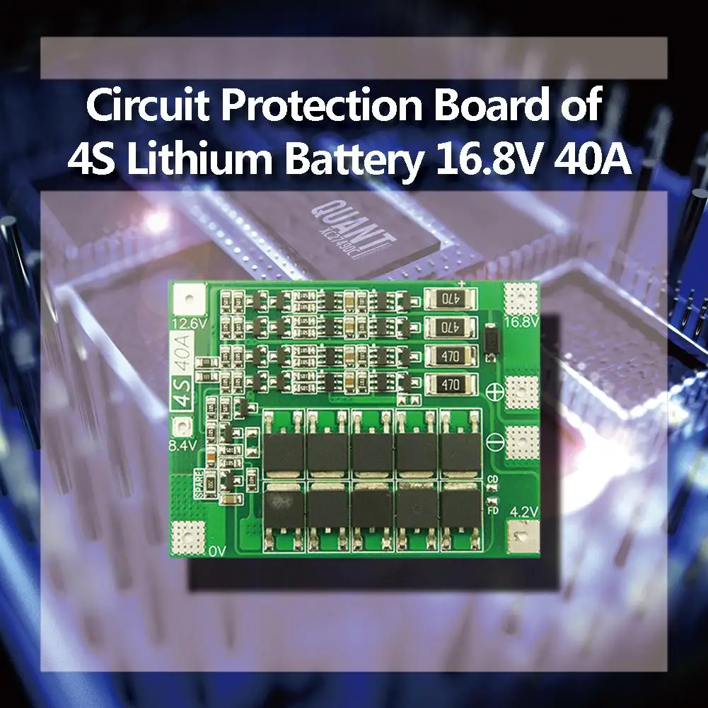 4S 40A 16 8 в литий-ионный аккумулятор 18650 зарядное устройство PCB BMS плата защиты цепи
