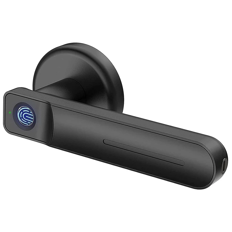 

Fingerprint Door Lock, Smart Biometric Lock Safe Handle,Keyless Entry for Family Residence Apartment Office Private