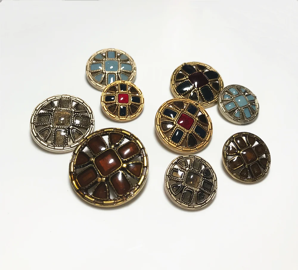 2019 красочные пуговицы в форме масляных цветов для роскошного Кашемирового