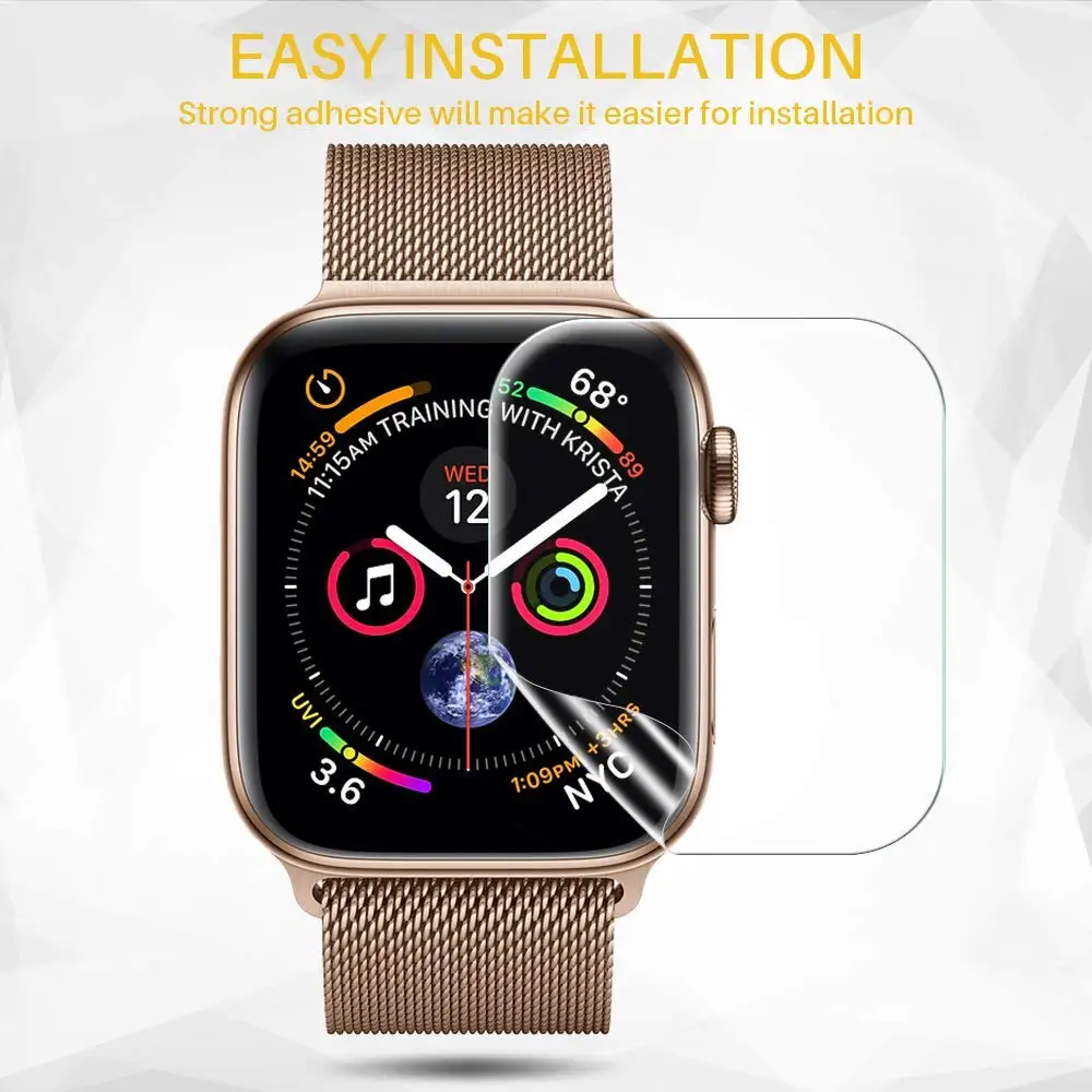Чехол для часов Apple Watch 5, 4, 3, 2, 1, ремешок, чехол 42 мм, 38 мм, защита экрана 40 мм, 44 мм, для iWatch 4, серия 5, 1, 2, 3, 4