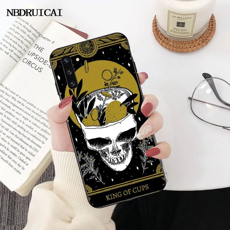 Чехол для телефона PENGHUWAN Death Tarot черный мягкий чехол Samsung Note 3 4 5 7 8 9 10 pro M10 20 30 |