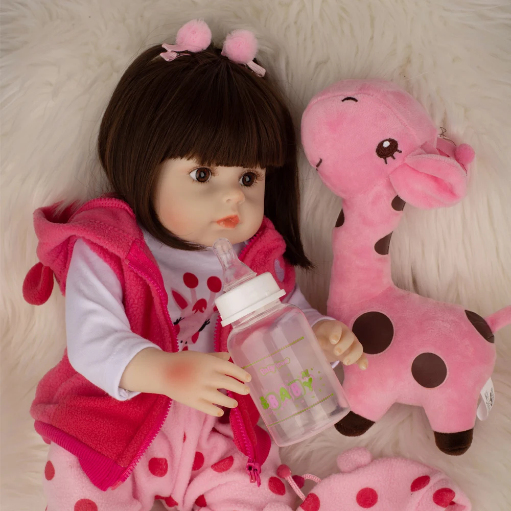 New Design Fashion Doll Bebe Reborn Toy 19&quot Whole Silicone Baby Fantasy Lifelike Realistic Bath Kid Play Gift 48CM | Игрушки и хобби