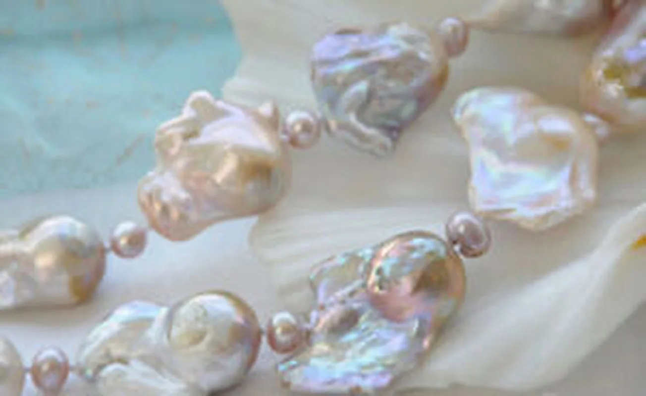 

Жемчужное ожерелье реборн Кеши 20 дюймов 18-23 мм розовая Лаванда барокко