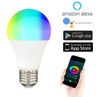 2021 Новый Zigbee Tuya Smart светильник лампа 9 Вт Цвет изменение цветная (RGB) Светодиодная лампа e27 приложение пульт дистанционного управления совместимый с Alexa Google Home Цвет Фул
