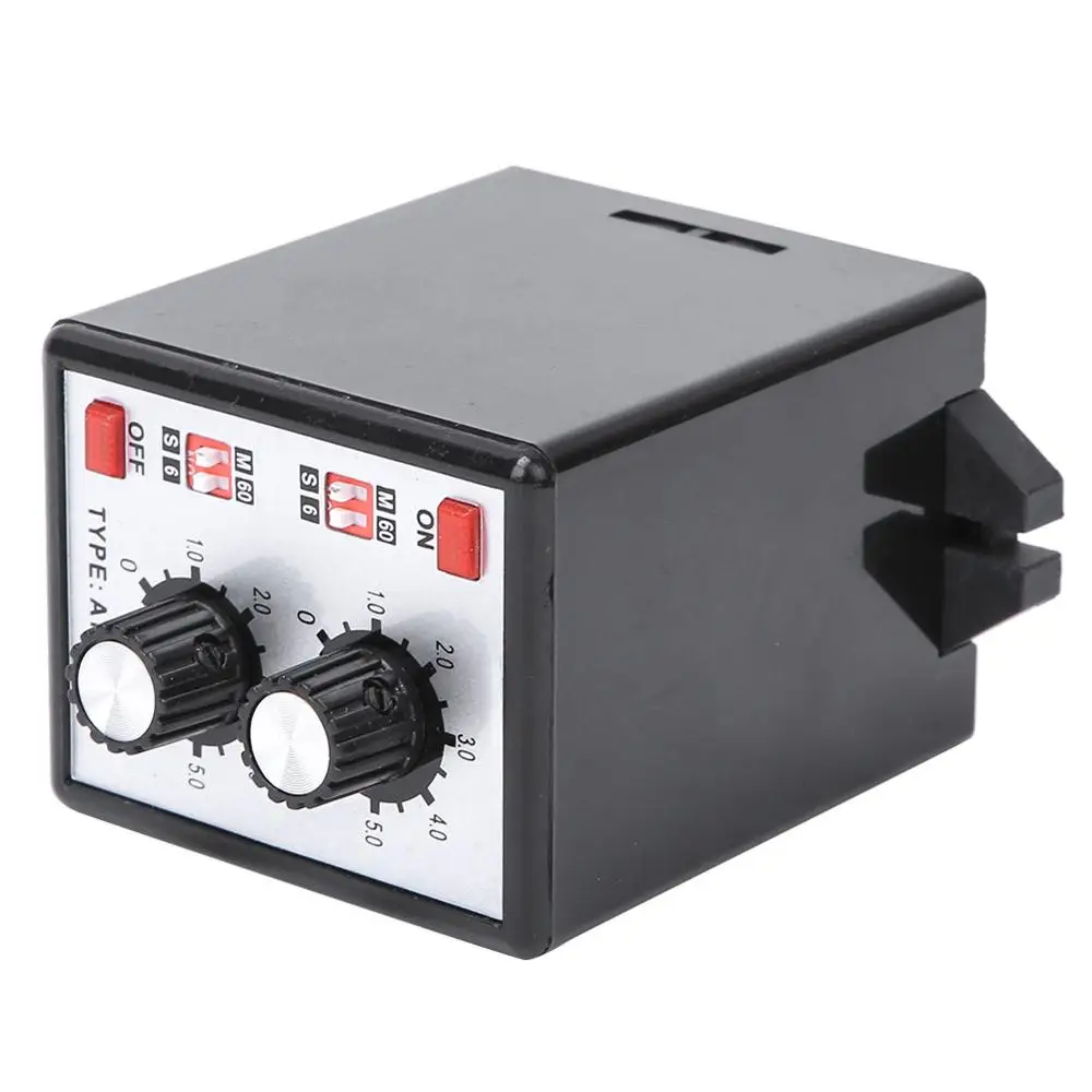 220В 5А вкл. Выкл. Двойной таймер реле ручка управления времени переключатель 6 S 60