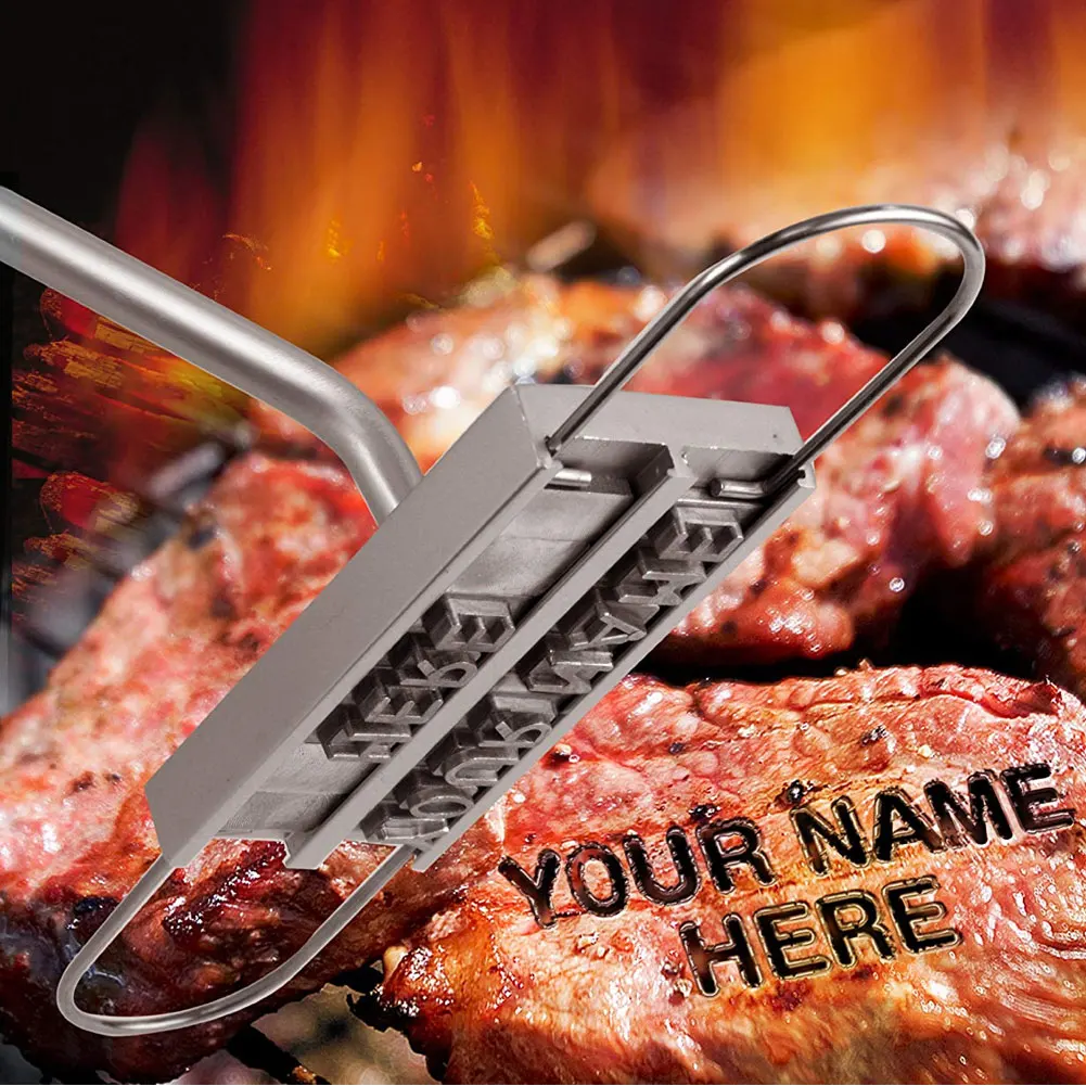Барбекю Брендинг железа с сменные письма на заказ открытом воздухе гриля