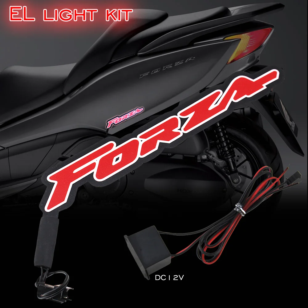 

For HONDA Forza 125 200 300 2017 2018 2019 Motorcycle Light LED DIY Reflective EL Cold Light Sticker