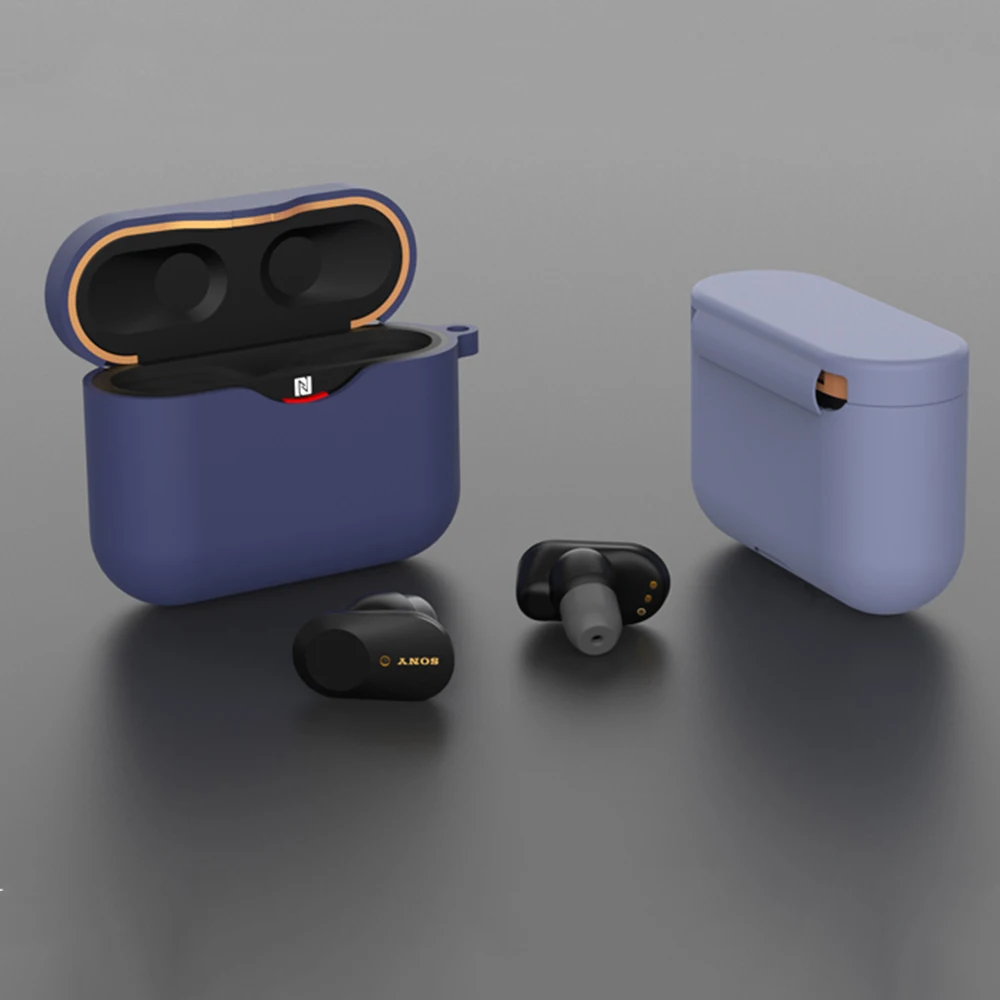 Мягкий чехол для наушников Sony WF 1000XM3 мягкая Bluetooth гарнитура хранения зарядки