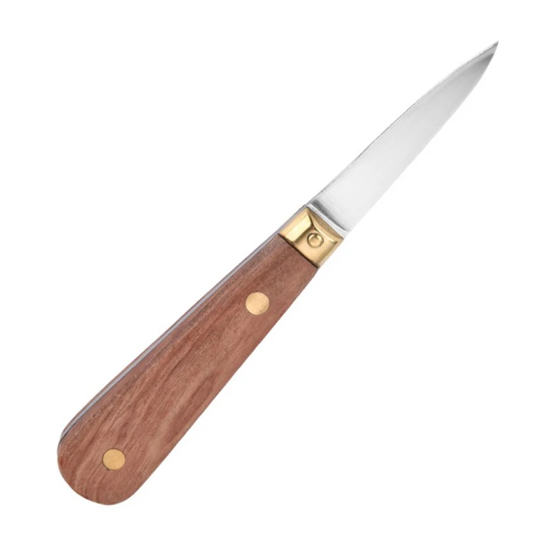 

1PC Stainess Steel Oyster Knife Seafood Tool Shell Conch Scallop Shucking Knife Wood Handle Open Tools