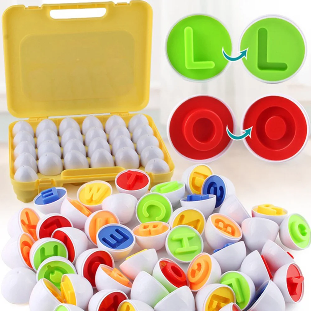 

12pcs Matching Eggs Baby Numbers Recognition Puzzle Game Gifts Educational