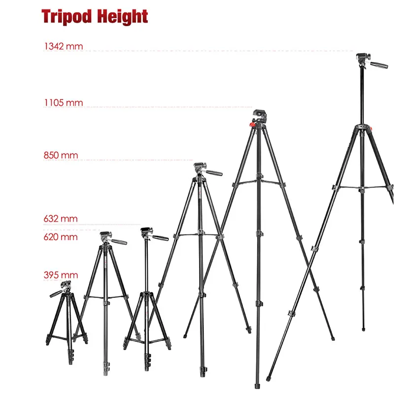 Легкий штатив KINGJOY для камеры портативный Настольный Трипод телефона