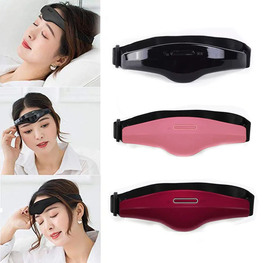 

Electric Head Massager Sleep Apnea Monitor Migraine Relief Massager Insomnia Therapy Anxiety Release Stress Treatment Depression