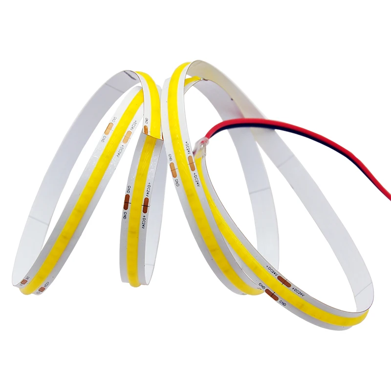 

DC12V 24V Led Strip Warm White 3000K Decoration for Wall Bedroom FOB COB Strips Lights for Room