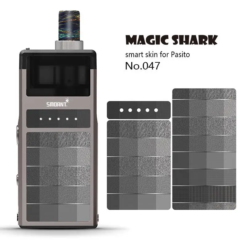 Magic Shark 2.5D ПВХ стильный водонепроницаемый волнистый камень печать не выцветает чехол пленка наклейка для кожи для Smoant Pasito 046-055 - Цвет: 047