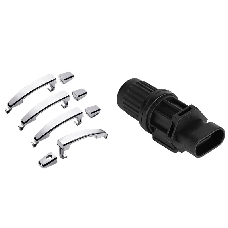 

Manual Transmission Speed Sensor 96190708 5S7656 with 4Pcs Chrome ABS Door Outer Handle Covers