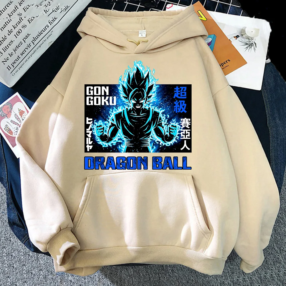 

Dragon Ball Men's Fashion Hooded Sweatshirts Son Goku Saiyan Anime Manga Kawaii Cartoons Casual Hoodies Women Urbano Clothes Top