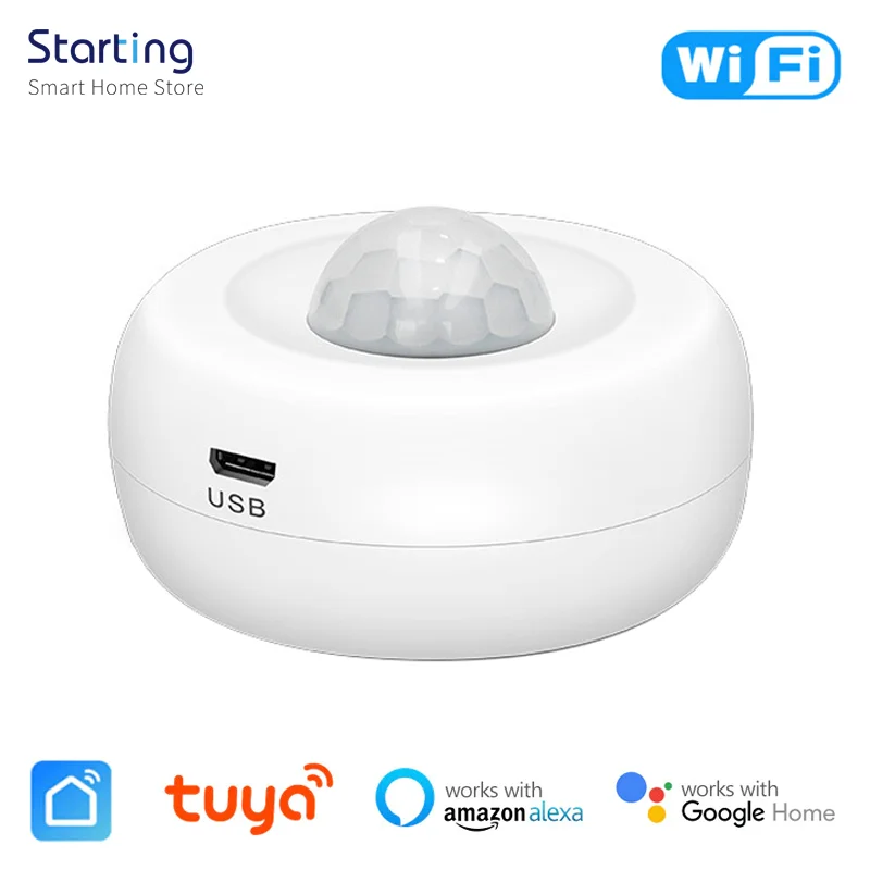 

Wi-Fi датчик человеческого тела, Беспроводной интеллектуальный датчик движения тела, использование с приложением Gateway Tuya Smart Life