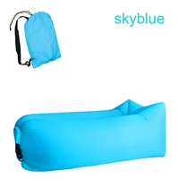 outdoor camping inflatable sofa lazy bag lounger swimming ring sleeping bag beach air bed garden furniture