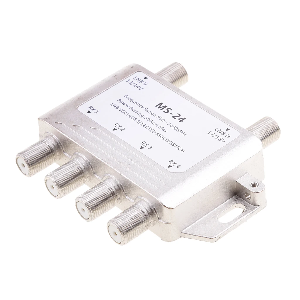 Мультипереключатель напряжения DTV 2X4 LNB выбран 2 в 1/4 выхода спутниковый