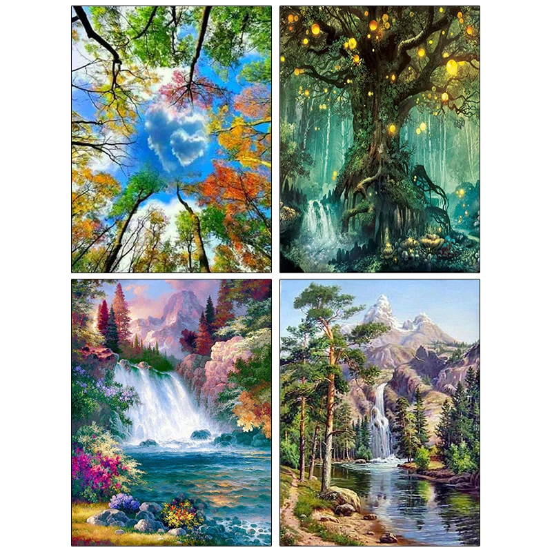 

Алмазная 5D картина «сделай сам», вышивка крестиком с изображением солнца, пейзажа, мозаика, домашний декор