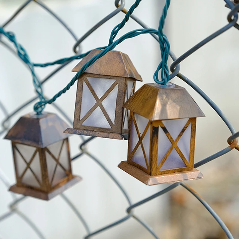 Гирлянда светильник s Ретро стиль домашний фонарь Рождественский декоративная