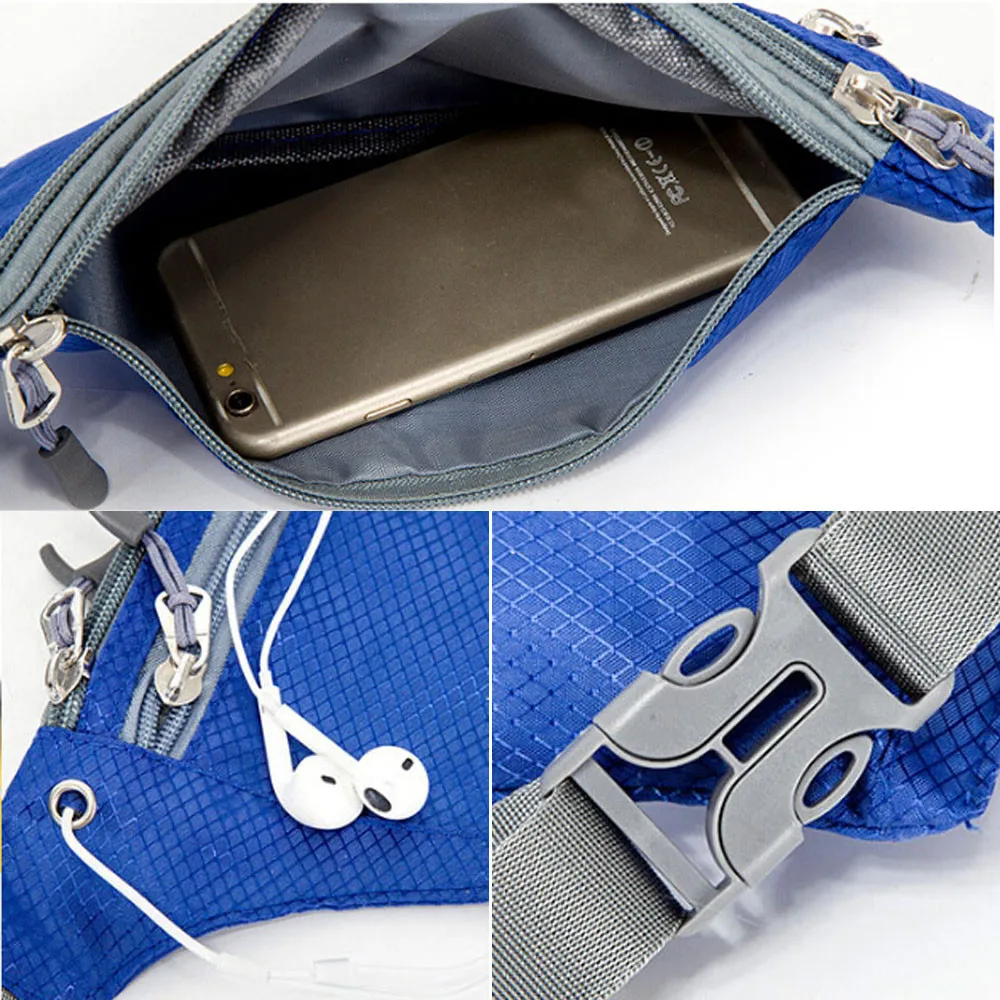 Уличная поясная сумка для путешествий телефона с защитой от воды бега велосипеда