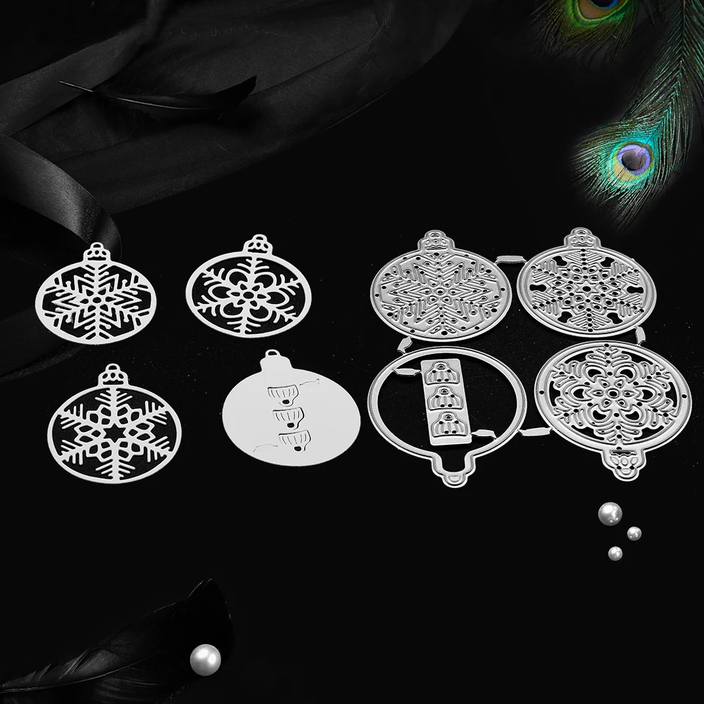 Рождественские металлические Вырубные штампы снежинки для рукоделия альбом