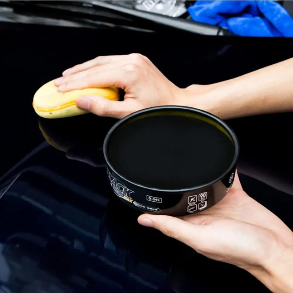 200g Car Black Wax Polishing Paste Wax Scratch Repair Agent Paint Car Crystal Hard Wax Paint Waterproof Care Maintenance Coating