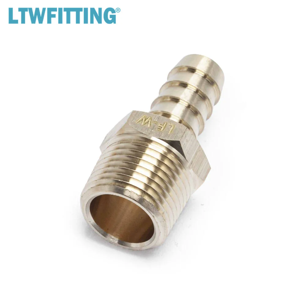 Бессвинцовый латунный фитинг с зазубриной соединитель 3/8 дюйма зазубрина для