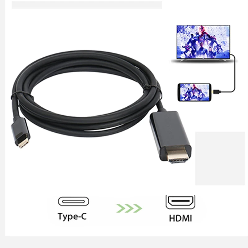 1 8 м Тип c к видеокабель HDMI USB C 3 Кабель-адаптер 4 x 2 type-C hdmi поддержка usb |