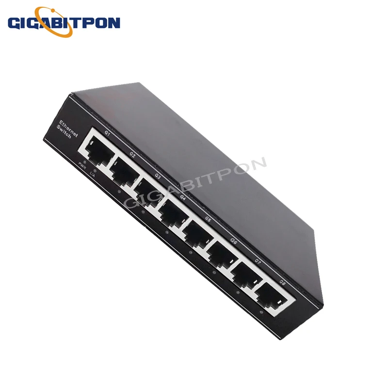 

8-портовый полный гигабитный непромышленный коммутатор Ethernet с PoE, 4 порта PoE + 4 порта SFP 802.3AF/AT