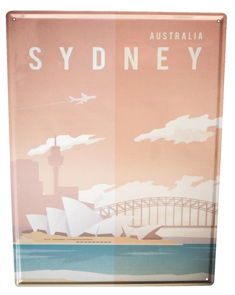 

Tin Sign Retro Art Metropole Sydney Australia