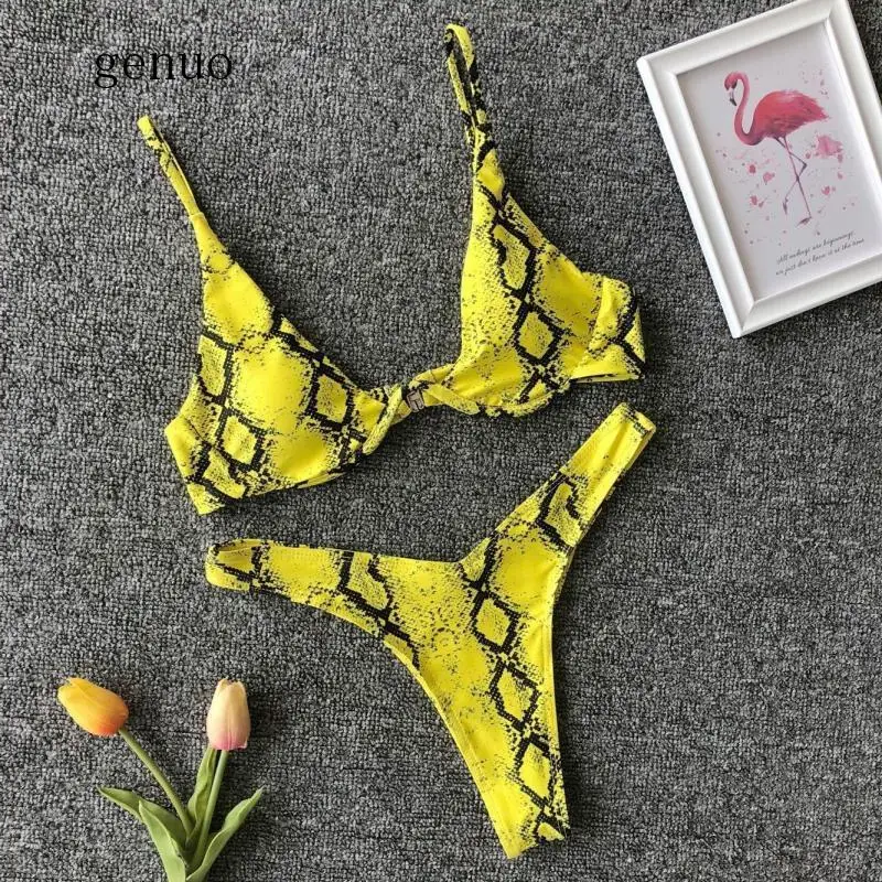 

Сексуальные леопардовые бикини комплект микро бикини пуш-ап стринги бикини купальник с высоким вырезом женский мини купальник женские куп...