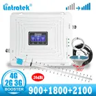 Lintratek 2g 3g 4g трехполосный Усилитель сотового сигнала мобильный телефон gsm 3g 4g LTE ретранслятор усилитель + комплект антенны 20dBi yagi