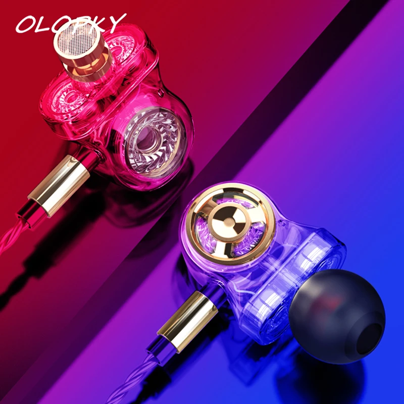 Проводные 3 5 мм динамические наушники-вкладыши с сабвуфером шесть ядер три