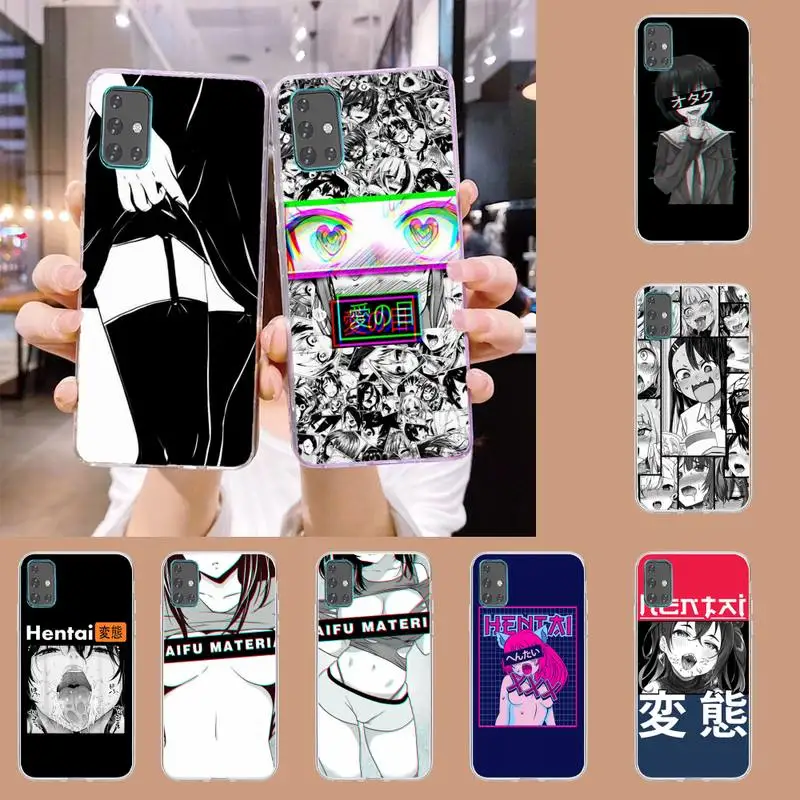 

Hentai Harajuku Anime Girl Phone Case For Samsung S21 S30 S10 S9 S8 S7 A31 A12 A70 A52 A30 lite plus ultra soft Cover Fundas TM