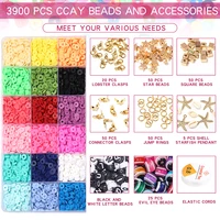 boxes for diy bohemian 6mm flat round polymer clay spacer beads for jewelry making bracelets necklace earring diy craft kit