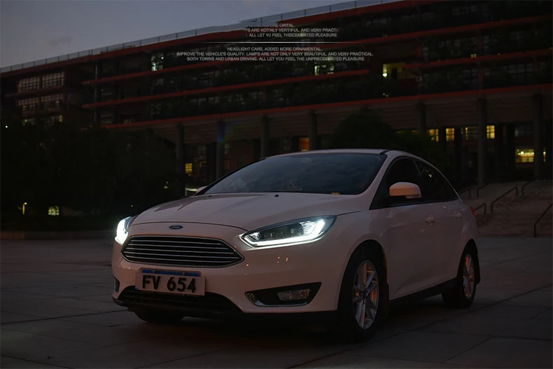 Автомобильный Стайлинг 2 шт./1 комплект светодиодный фары ford focus Фара Каса для ford светодиодная фара для focus- головная лампа