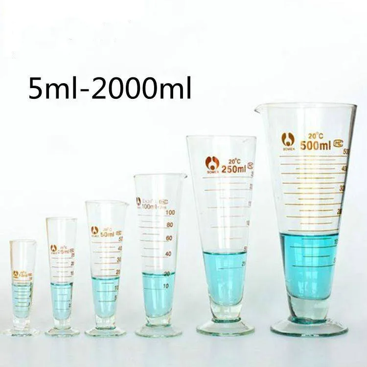 1 шт. стеклянная треугольная мерная чашка конические чашки всех размеров