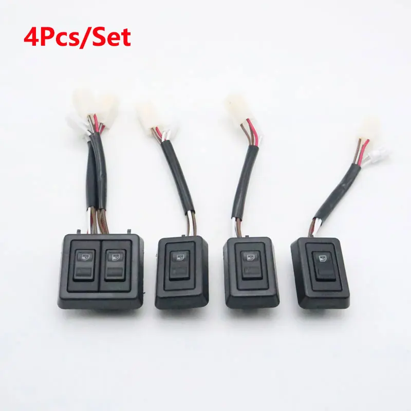 

4Pcs/Set Car Electric Power Window Button Switch For VW Santana Passat B2 Vanagon Mk2 Golf/Jetta