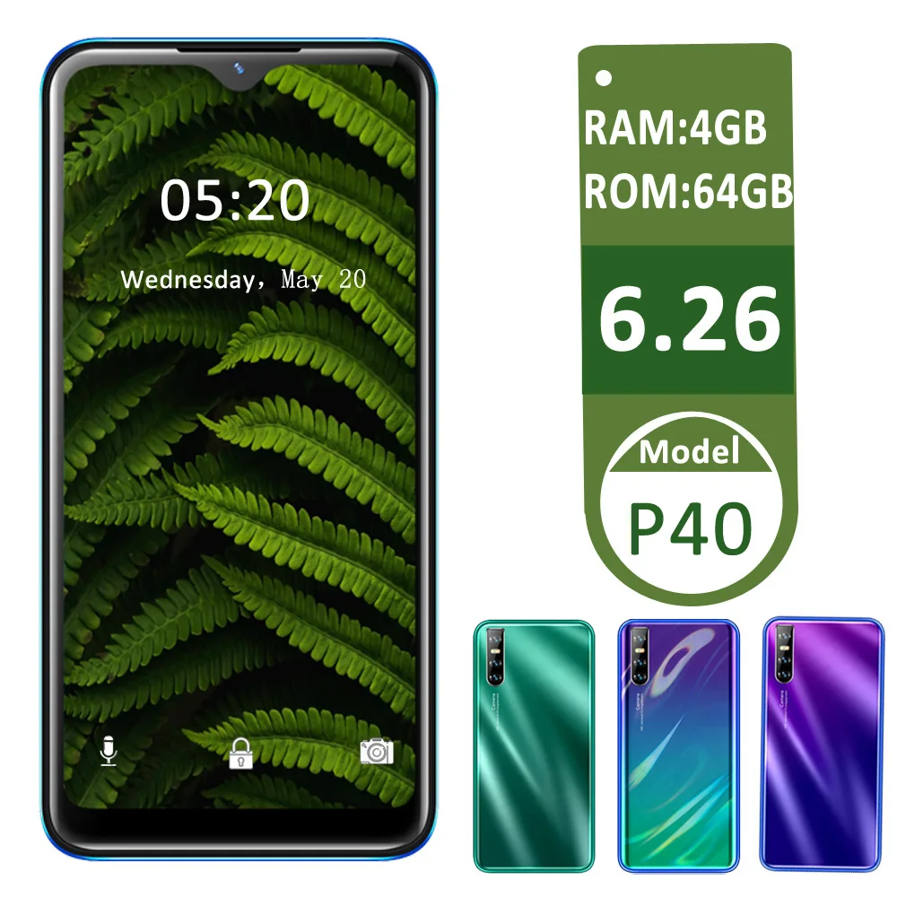 Глобальная версия P40 четыре ядра android распознавание лица разблокированный