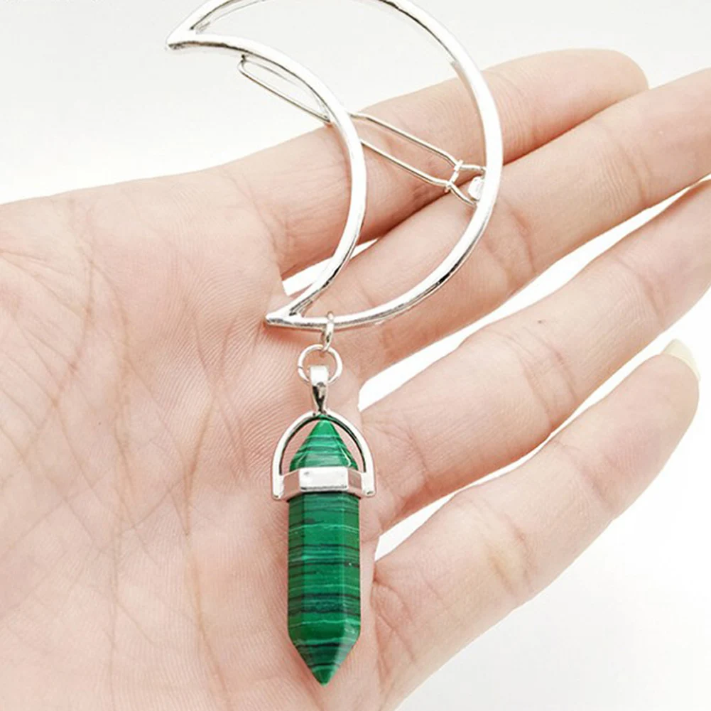 Красочные луна бусины заколки для волос клип очаровательные ленточки