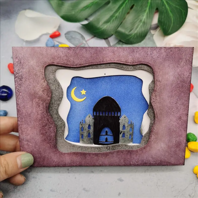 Металлические Вырубные штампы для поклонения форма вырезания церковной формы