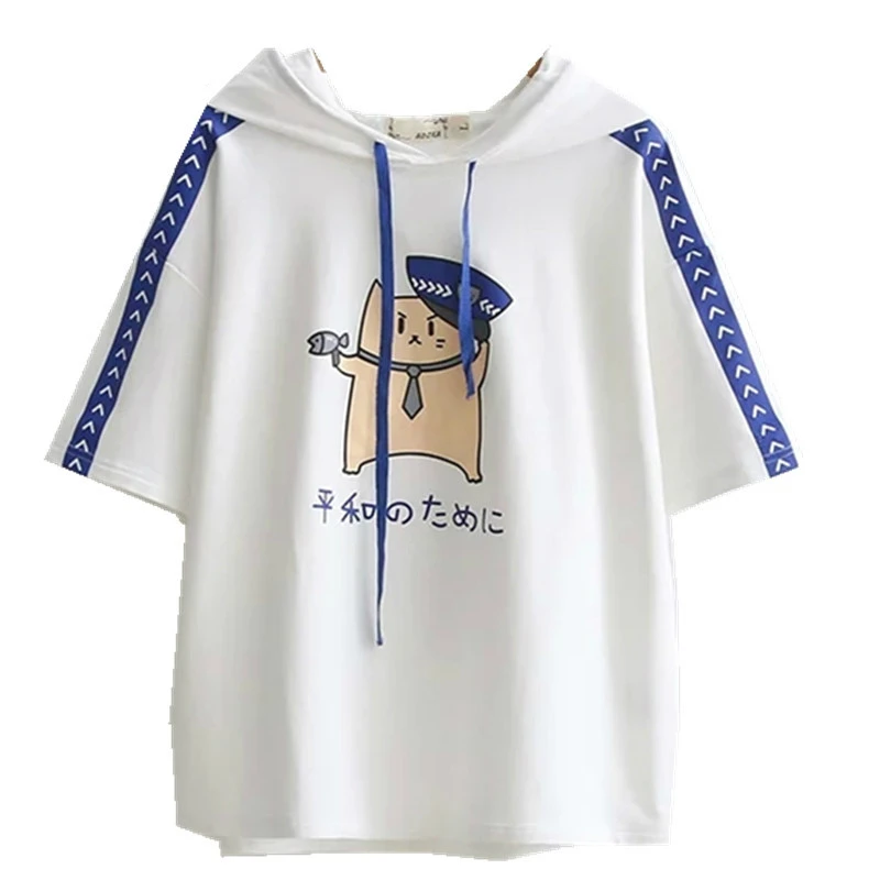 

Толстовка Женская повседневная с капюшоном, с коротким рукавом